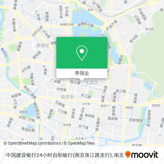 中国建设银行24小时自助银行(南京珠江路支行)地图