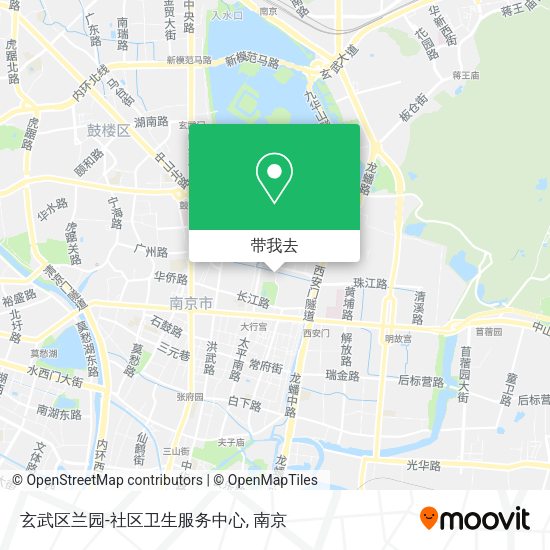 玄武区兰园-社区卫生服务中心地图
