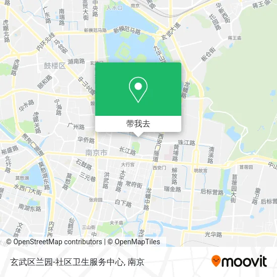 玄武区兰园-社区卫生服务中心地图