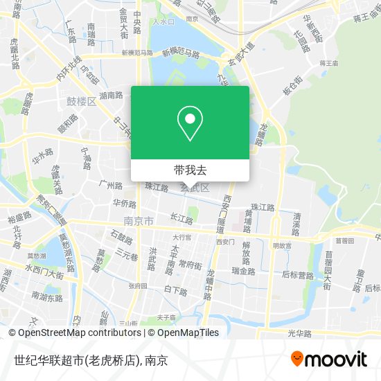 世纪华联超市(老虎桥店)地图