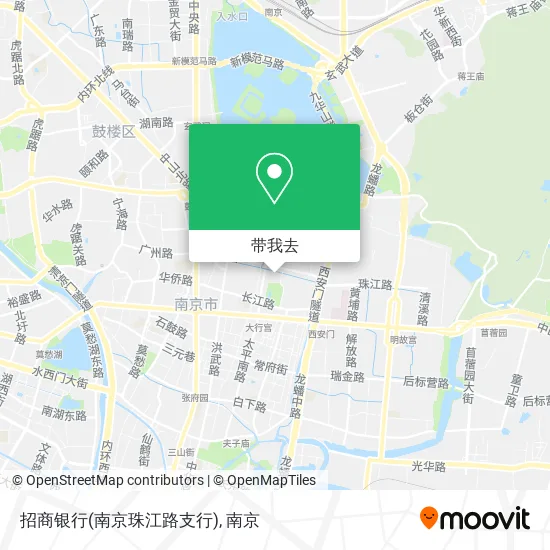 招商银行(南京珠江路支行)地图