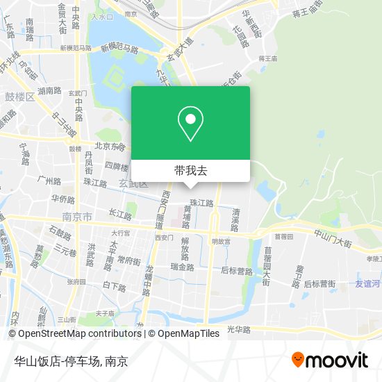 华山饭店-停车场地图