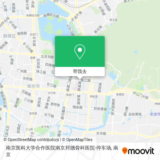南京医科大学合作医院南京邦德骨科医院-停车场地图
