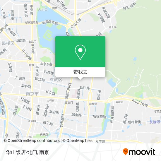 华山饭店-北门地图