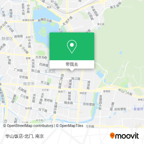 华山饭店-北门地图