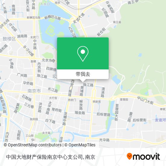 中国大地财产保险南京中心支公司地图