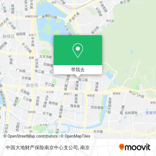 中国大地财产保险南京中心支公司地图