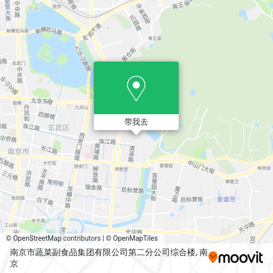南京市蔬菜副食品集团有限公司第二分公司综合楼地图
