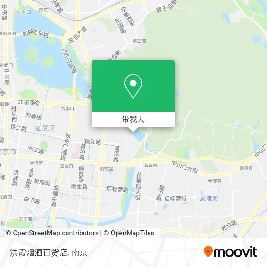 洪霞烟酒百货店地图