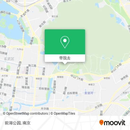 前湖公园地图
