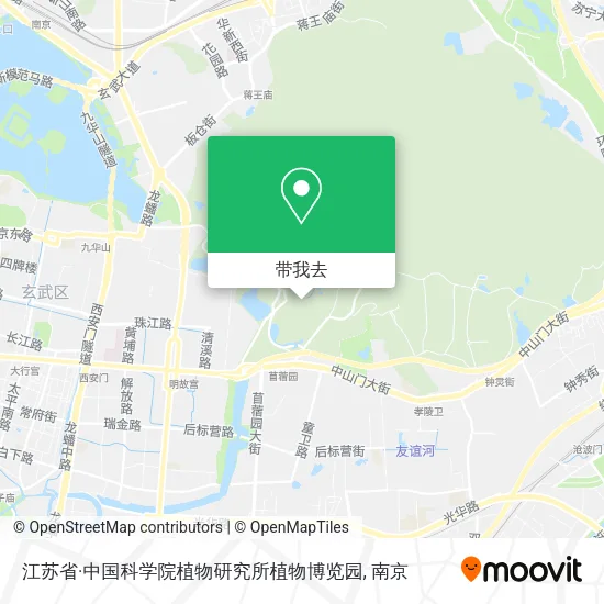 江苏省·中国科学院植物研究所植物博览园地图