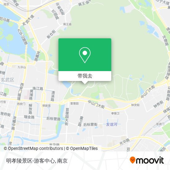 明孝陵景区-游客中心地图