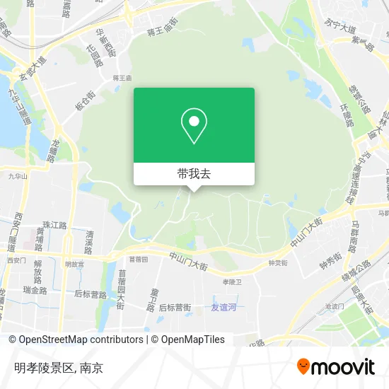 明孝陵景区地图