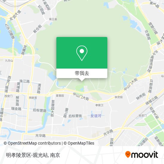 明孝陵景区-观光站地图