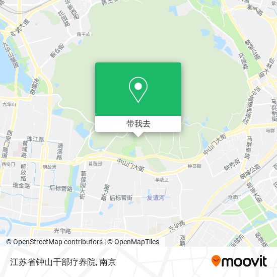 江苏省钟山干部疗养院地图