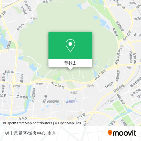 钟山风景区-游客中心地图