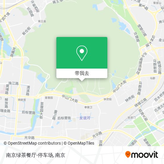 南京绿茶餐厅-停车场地图