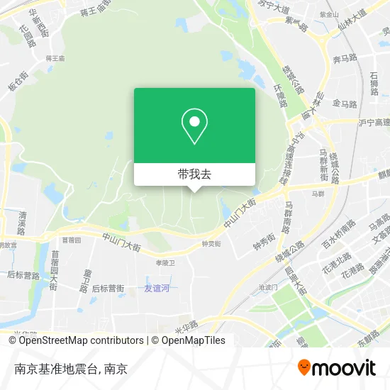 南京基准地震台地图
