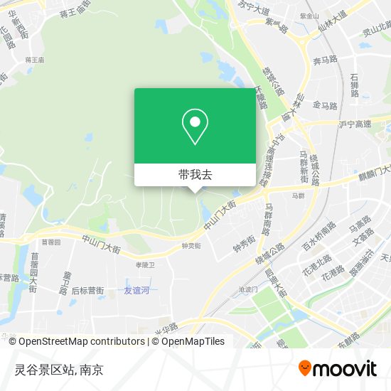 灵谷景区站地图