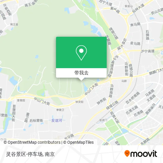 灵谷景区-停车场地图