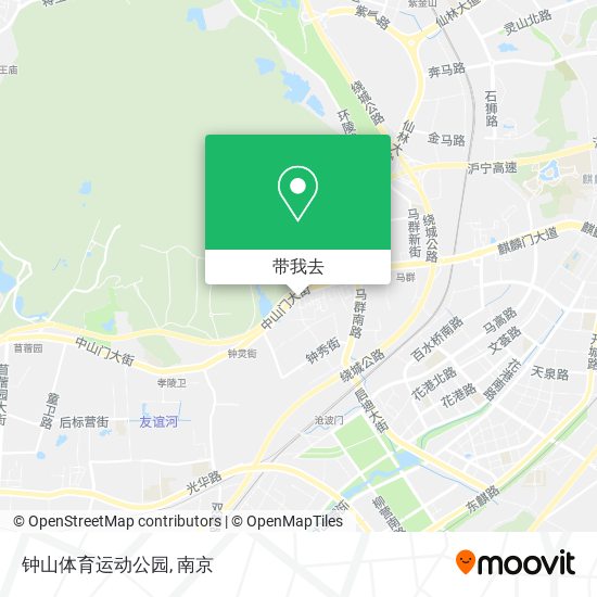 钟山体育运动公园地图