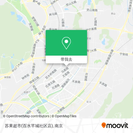 苏果超市(百水芊城社区店)地图
