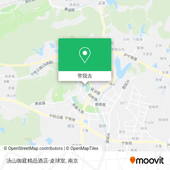 汤山御庭精品酒店-桌球室地图