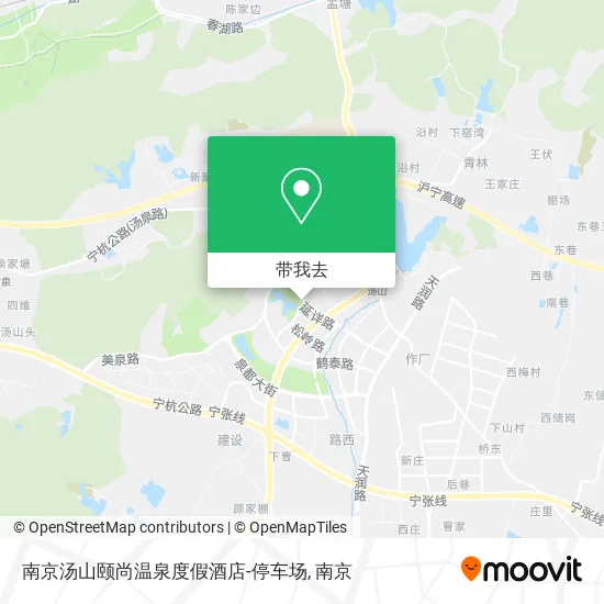 南京汤山颐尚温泉度假酒店-停车场地图
