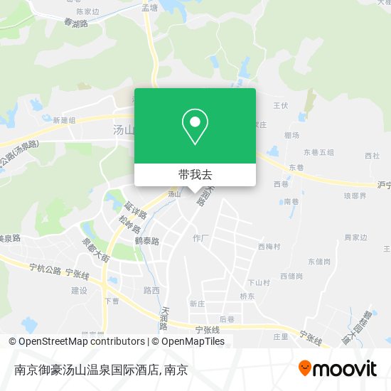 南京御豪汤山温泉国际酒店地图