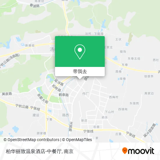 柏华丽致温泉酒店-中餐厅地图