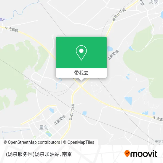 (汤泉服务区)汤泉加油站地图
