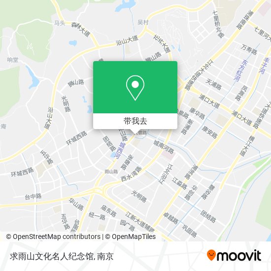 求雨山文化名人纪念馆地图