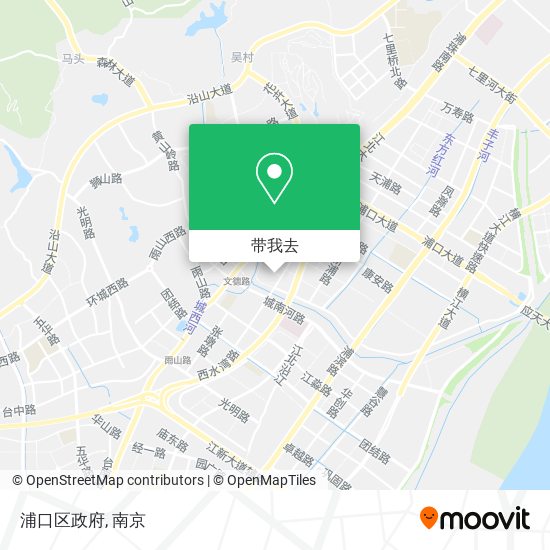浦口区政府地图