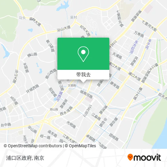 浦口区政府地图