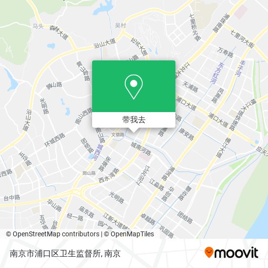 南京市浦口区卫生监督所地图
