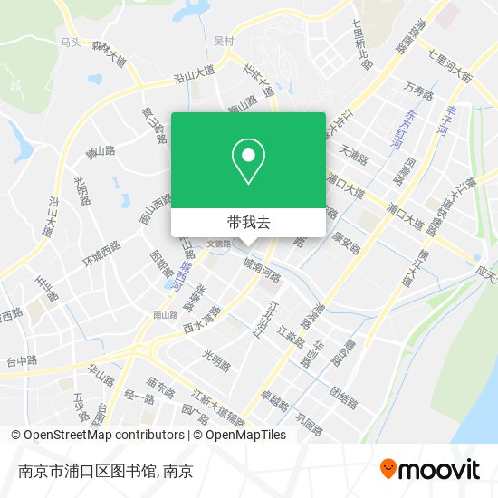南京市浦口区图书馆地图