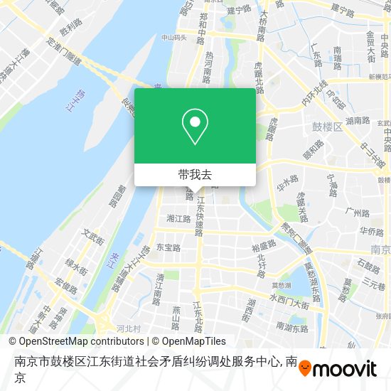 南京市鼓楼区江东街道社会矛盾纠纷调处服务中心地图