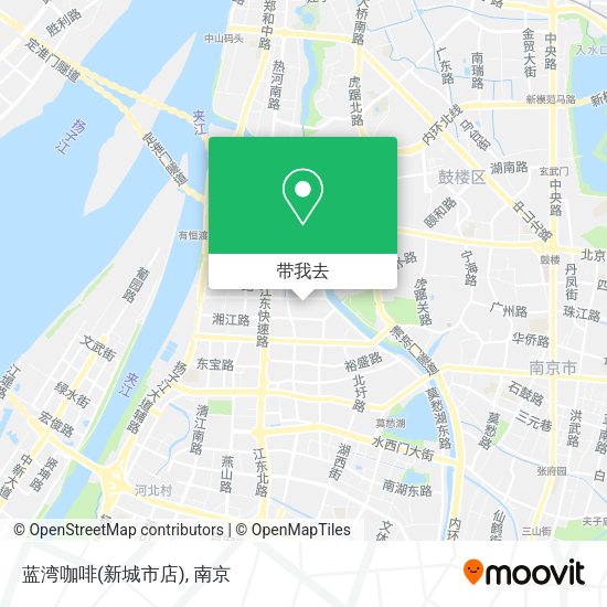 蓝湾咖啡(新城市店)地图