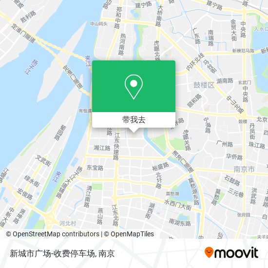 新城市广场-收费停车场地图