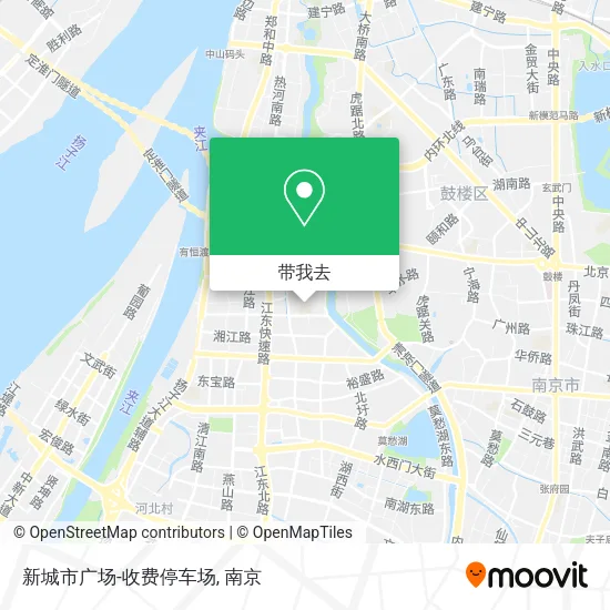 新城市广场-收费停车场地图