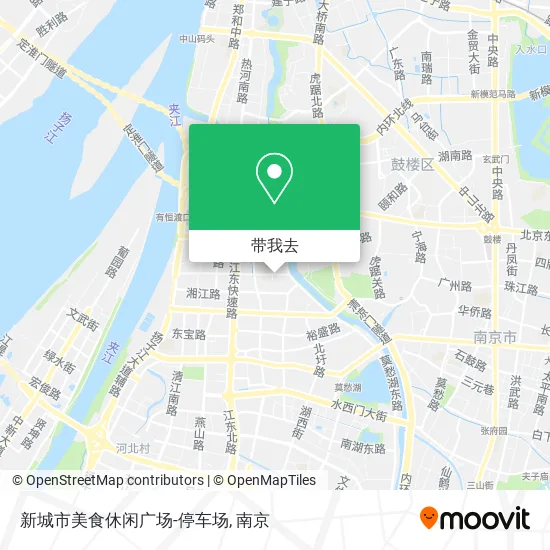 新城市美食休闲广场-停车场地图