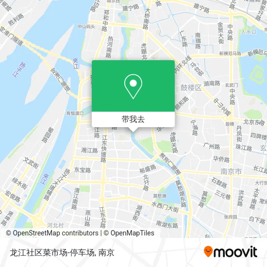 龙江社区菜市场-停车场地图
