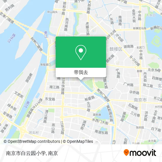 南京市白云园小学地图