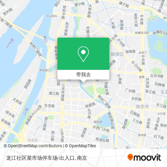 龙江社区菜市场停车场-出入口地图