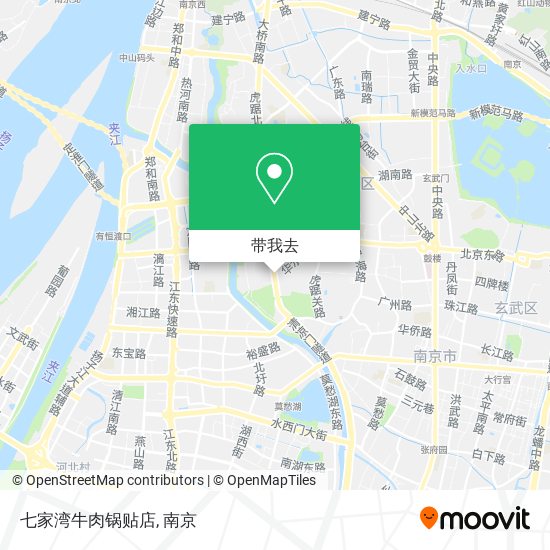 七家湾牛肉锅贴店地图