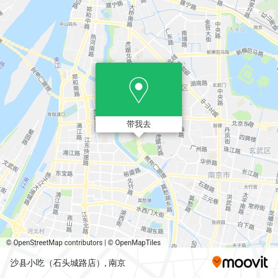 沙县小吃（石头城路店）地图