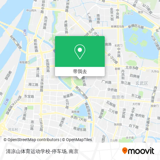 清凉山体育运动学校-停车场地图