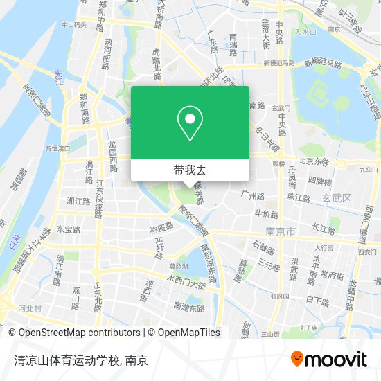 清凉山体育运动学校地图
