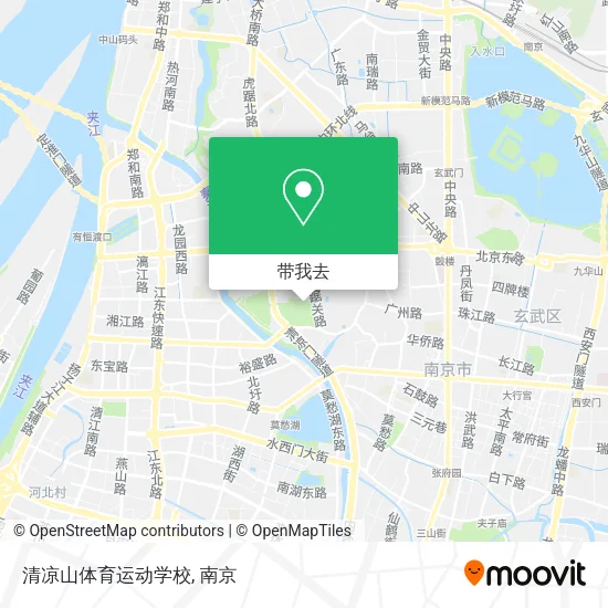 清凉山体育运动学校地图