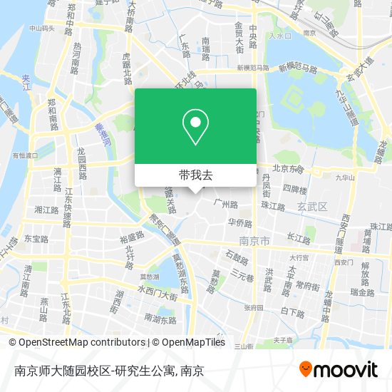 南京师大随园校区-研究生公寓地图